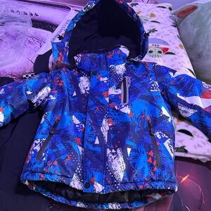 Kids Blue Ski & Snowboard Jacket and Pants Set (Size 8)